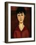 Head of a Young Girl, 1916-Amedeo Modigliani-Framed Giclee Print