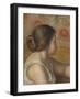 Head of a Young Girl, c.1890-Pierre-Auguste Renoir-Framed Giclee Print