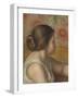 Head of a Young Girl, c.1890-Pierre-Auguste Renoir-Framed Giclee Print