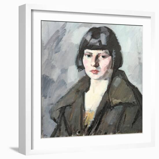 Head of a Young Girl, C.1920-Samuel John Peploe-Framed Giclee Print