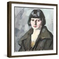 Head of a Young Girl, C.1920-Samuel John Peploe-Framed Giclee Print