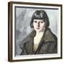 Head of a Young Girl, C.1920-Samuel John Peploe-Framed Giclee Print