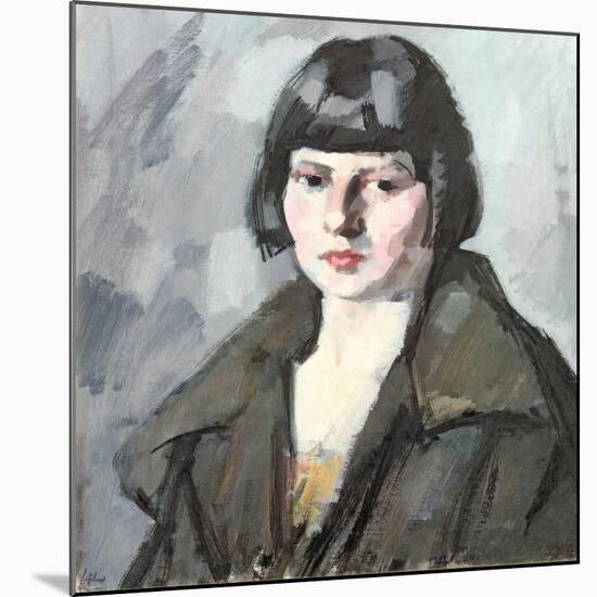 Head of a Young Girl, C.1920-Samuel John Peploe-Mounted Giclee Print