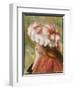 Head of a Young Girl in a Red Hat-Pierre-Auguste Renoir-Framed Giclee Print