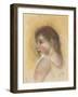 Head of a Young Girl in Profile; Tete De Jeune Fille En Profil-Pierre-Auguste Renoir-Framed Giclee Print