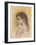 Head of a Young Girl in Profile; Tete De Jeune Fille En Profil-Pierre-Auguste Renoir-Framed Giclee Print