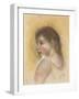 Head of a Young Girl in Profile; Tete De Jeune Fille En Profil-Pierre-Auguste Renoir-Framed Giclee Print