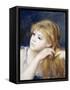 Head of a Young Girl (Tete De Jeune Fille), 1890-Pierre-Auguste Renoir-Framed Stretched Canvas