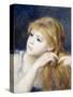 Head of a Young Girl (Tete De Jeune Fille), 1890-Pierre-Auguste Renoir-Stretched Canvas