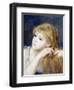 Head of a Young Girl (Tete De Jeune Fille), 1890-Pierre-Auguste Renoir-Framed Giclee Print