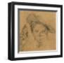 Head of a Young Girl with a Hat-Giovanni Battista Piazzetta-Framed Collectable Print