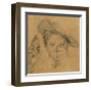 Head of a Young Girl with a Hat-Giovanni Battista Piazzetta-Framed Collectable Print