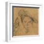 Head of a Young Girl with a Hat-Giovanni Battista Piazzetta-Framed Collectable Print