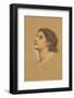 Head of a Young Girl-Evelyn De Morgan-Framed Premium Giclee Print