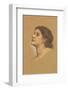 Head of a Young Girl-Evelyn De Morgan-Framed Premium Giclee Print