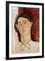 Head of a Young Man-Amedeo Modigliani-Framed Premium Giclee Print