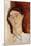 Head of a Young Man-Amedeo Modigliani-Mounted Premium Giclee Print