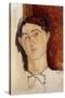 Head of a Young Man-Amedeo Modigliani-Stretched Canvas