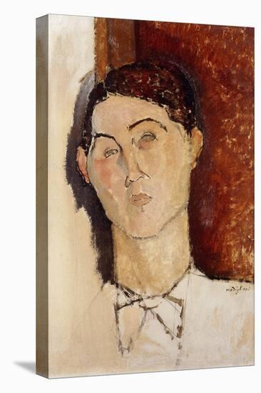 Head of a Young Man-Amedeo Modigliani-Stretched Canvas