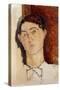 Head of a Young Man-Amedeo Modigliani-Stretched Canvas