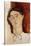 Head of a Young Man-Amedeo Modigliani-Stretched Canvas