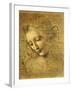 Head of a Young Woman La Scapigliata (the Lady of the Disheveled Hair)-Leonardo da Vinci-Framed Giclee Print