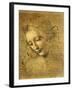 Head of a Young Woman La Scapigliata (the Lady of the Disheveled Hair)-Leonardo da Vinci-Framed Giclee Print