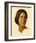 Head of a Young Woman Looking to Her Left, 19th Century-Hippolyte Flandrin-Framed Giclee Print