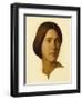 Head of a Young Woman Looking to Her Left, 19th Century-Hippolyte Flandrin-Framed Giclee Print