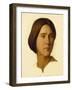 Head of a Young Woman Looking to Her Left, 19th Century-Hippolyte Flandrin-Framed Giclee Print