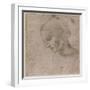 Head of a Young Woman or Head of the Virgin, c.1490-Leonardo da Vinci-Framed Giclee Print