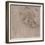 Head of a Young Woman or Head of the Virgin, c.1490-Leonardo da Vinci-Framed Giclee Print