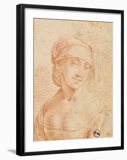 Head of a Young Woman-null-Framed Giclee Print