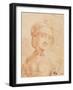 Head of a Young Woman-null-Framed Giclee Print