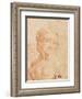 Head of a Young Woman-Leonardo da Vinci-Framed Art Print