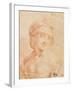 Head of a Young Woman-Leonardo da Vinci-Framed Art Print