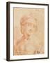 Head of a Young Woman-Leonardo da Vinci-Framed Art Print