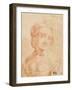 Head of a Young Woman-Leonardo da Vinci-Framed Art Print