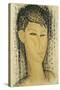 Head of a Young Women; Tete de Jeune Femme, 1914-Amedeo Modigliani-Stretched Canvas