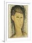 Head of a Young Women; Tete de Jeune Femme, 1914-Amedeo Modigliani-Framed Giclee Print