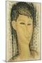 Head of a Young Women; Tete de Jeune Femme, 1914-Amedeo Modigliani-Mounted Giclee Print