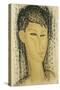 Head of a Young Women; Tete de Jeune Femme, 1914-Amedeo Modigliani-Stretched Canvas