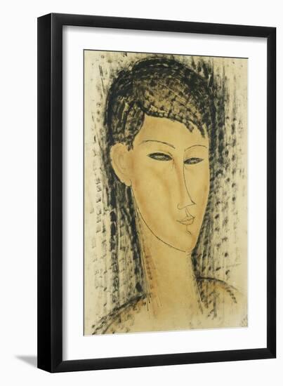 Head of a Young Women-Amedeo Modigliani-Framed Giclee Print