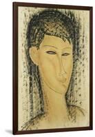 Head of a Young Women-Amedeo Modigliani-Framed Giclee Print