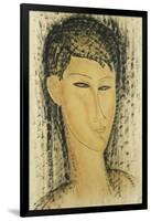 Head of a Young Women-Amedeo Modigliani-Framed Giclee Print