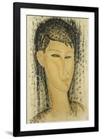 Head of a Young Women-Amedeo Modigliani-Framed Giclee Print