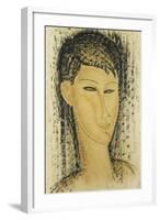 Head of a Young Women-Amedeo Modigliani-Framed Giclee Print