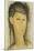 Head of a Young Women-Amedeo Modigliani-Mounted Giclee Print