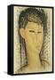 Head of a Young Women-Amedeo Modigliani-Framed Stretched Canvas