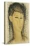 Head of a Young Women-Amedeo Modigliani-Stretched Canvas